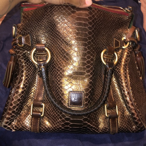 Authentic Dooney & Bourke Limited Edition Women’s Florentine Python Leather - Picture 3 of 7